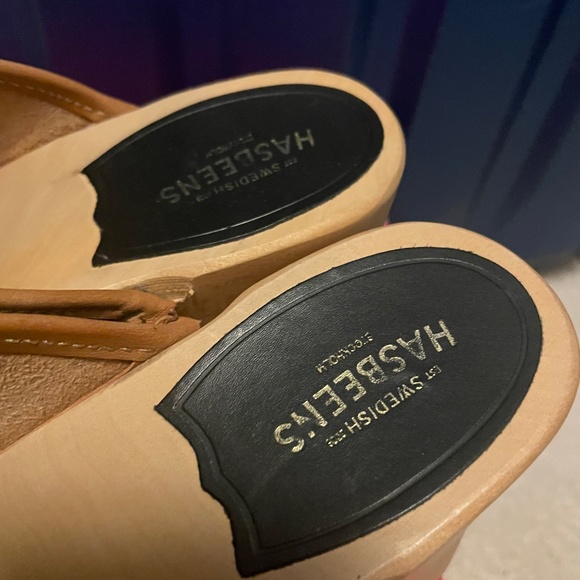Swedish Hasbeens wooden clogs - Picture 5 of 7